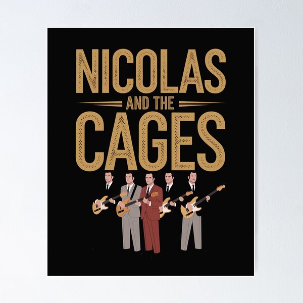 Item preview, Nicolas And The Cages Nic Cage Band  designed and sold by Nekusa.