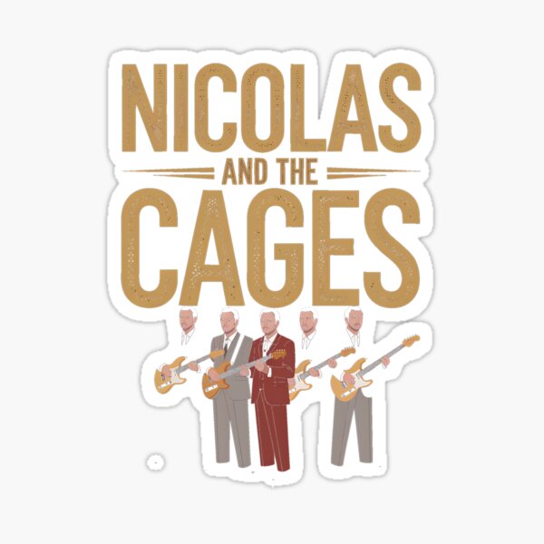 Item preview, Nicolas And The Cages Nic Cage Band  designed and sold by Nekusa.