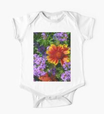 Colorful Flowers One Piece - Short Sleeve