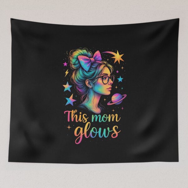 Item preview, Happy Mothers Day Tie Dye Mom 80s This Mom Glows designed and sold by TalalosART.