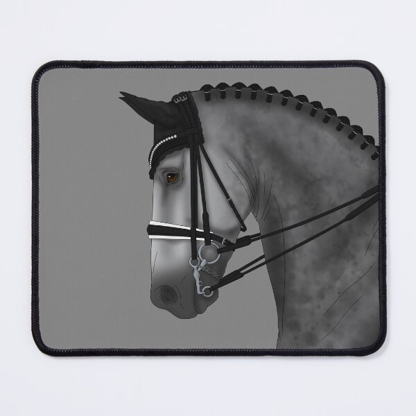 Item preview, Gray Dressage Horse in Double Bridle designed and sold by DappledMoon.