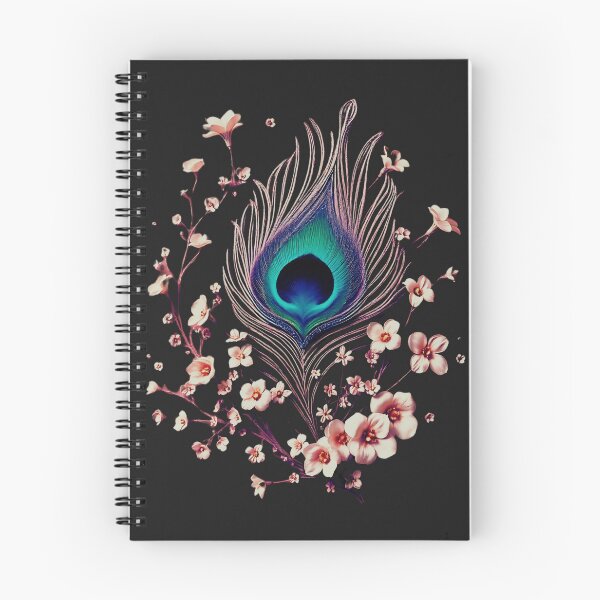 Item preview, Peacock Bloom – Elegance in Feather & Flower designed and sold by M22--.