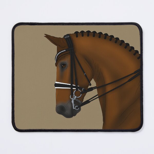 Item preview, Bay Dressage Horse in Double Bridle designed and sold by DappledMoon.