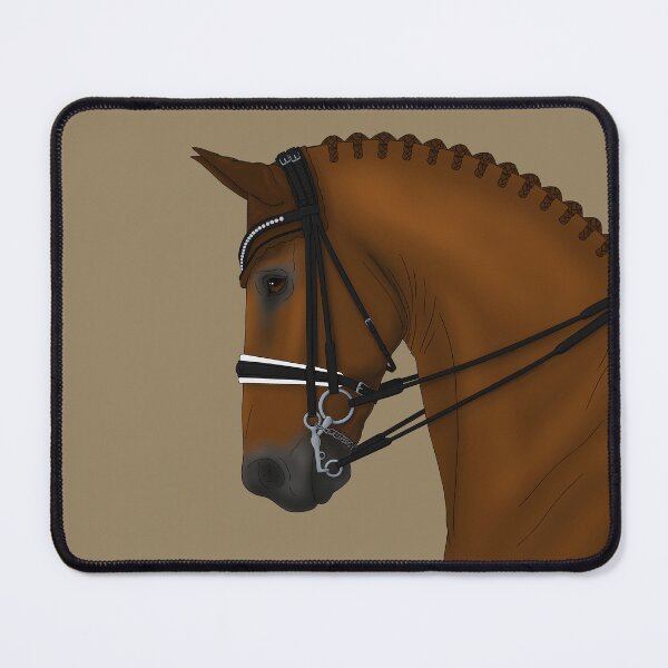 Item preview, Chestnut Dressage Horse in Double Bridle designed and sold by DappledMoon.