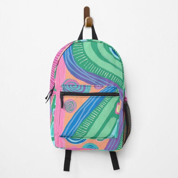 Item preview, Brightly Colored Waves Abstract designed and sold by ewartick1.
