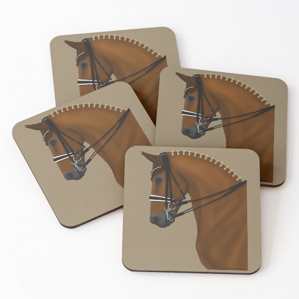 Item preview, Chestnut Dressage Horse in Double Bridle designed and sold by DappledMoon.