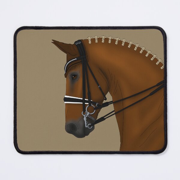 Item preview, Chestnut Dressage Horse in Double Bridle designed and sold by DappledMoon.