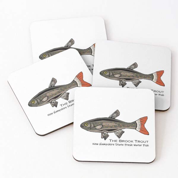 Item preview, New Hampshire State Freshwater Fish - Brook Trout designed and sold by GreenCarbon2112.