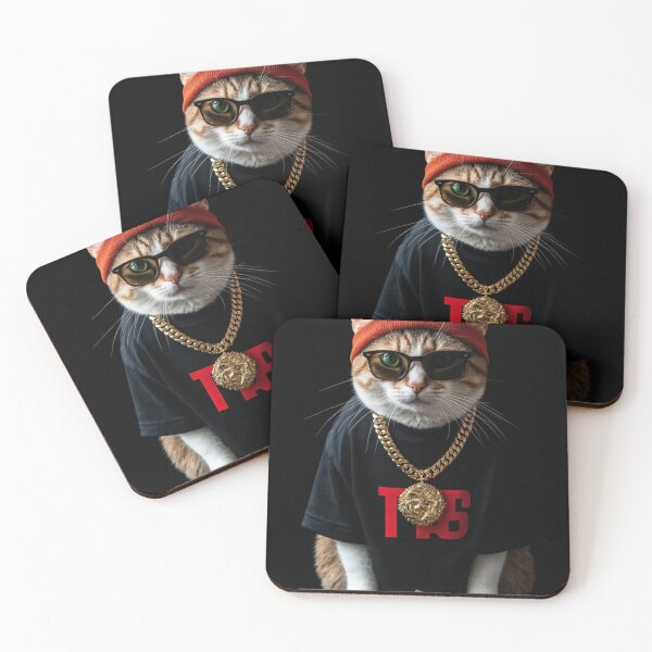Item preview, Hip-hop millionaire cat designed and sold by AlyMouk.