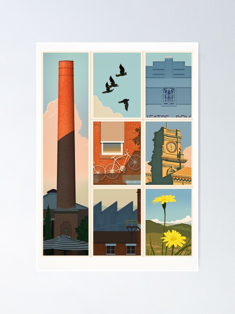 Thumbnail 1 of 3, Poster, Castlemaine designed and sold by hinze.