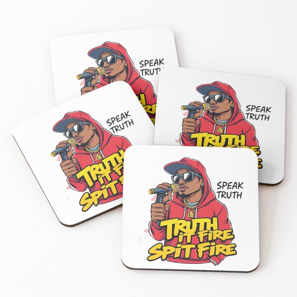 Item preview, Speak Truth Rapper Art Design designed and sold by lubushop1.