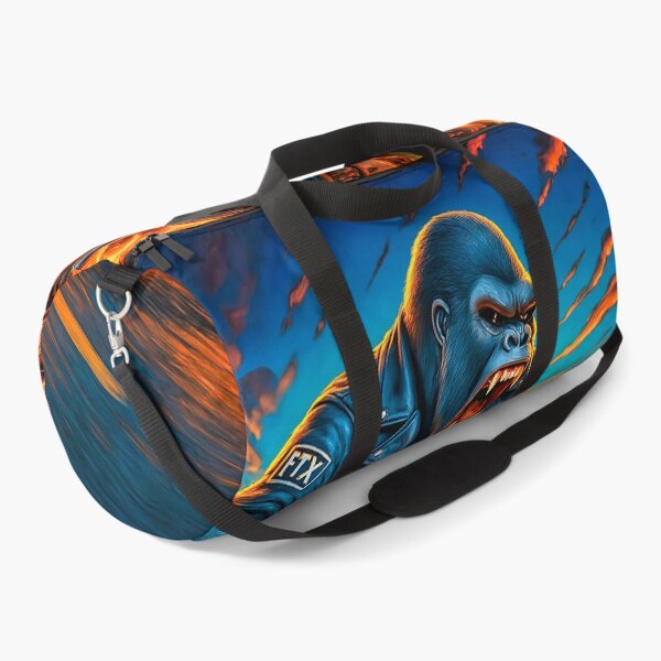 Item preview, FTX MC Gorilla Biker – Road Beast on a Flaming Desert Chopper designed and sold by Fresh-Threads-X.