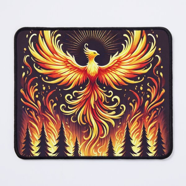 Item preview, Vibrant And Magical Phoenix designed and sold by Dream Bloom Gallery.