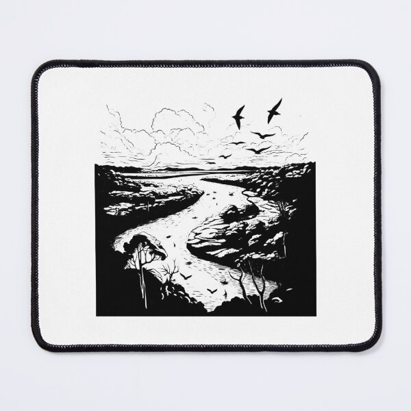 Item preview, Amazon River Stream Basin Water Jungle Rainforest designed and sold by inkoutninja.