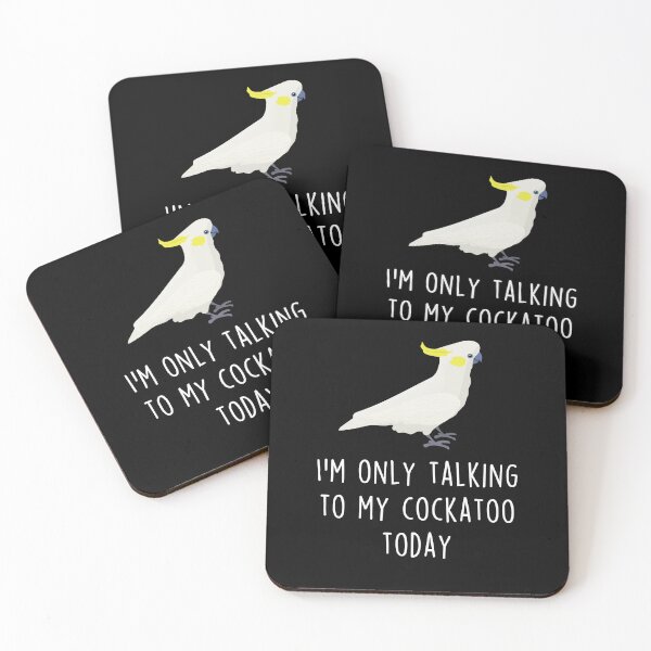Item preview, Sulphur-Crested Cockatoo Parrot Talking To designed and sold by Clara Hollins.