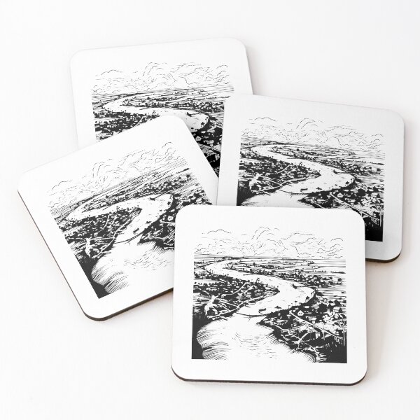 Item preview, Amazon River Stream Basin Water Jungle Rainforest designed and sold by inkoutninja.