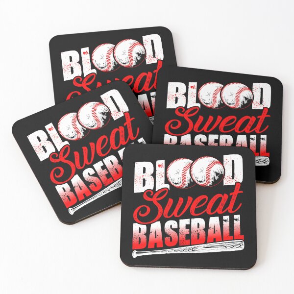 Item preview, Blood, Sweat, Baseball Sport Art designed and sold by Back2Collage.