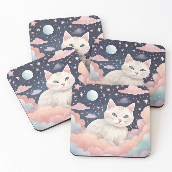 Item preview, Dreamy Cat In Erubean Shades designed and sold by Oonward2021.