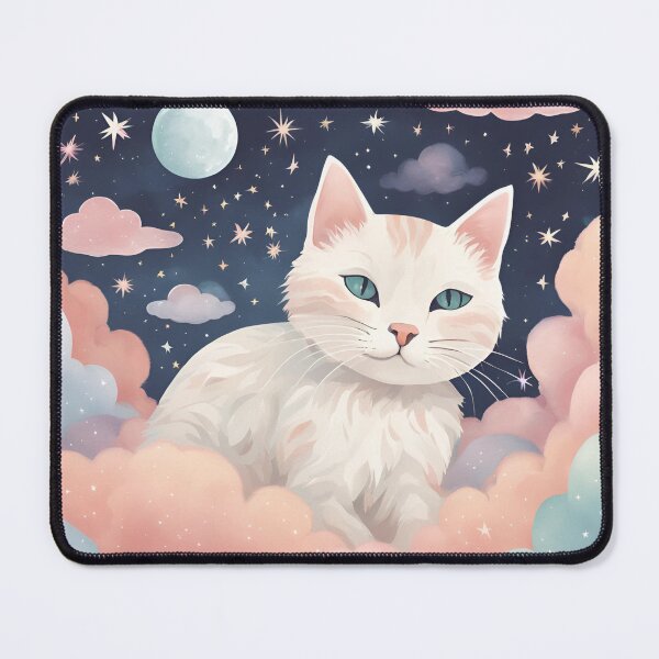 Item preview, Dreamy Cat In Erubean Shades designed and sold by Oonward2021.