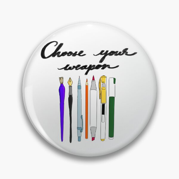 Item preview, Choose Your Weapon, cursive designed and sold by EllieBubs.