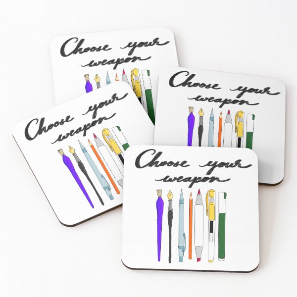 Item preview, Choose Your Weapon, cursive designed and sold by EllieBubs.