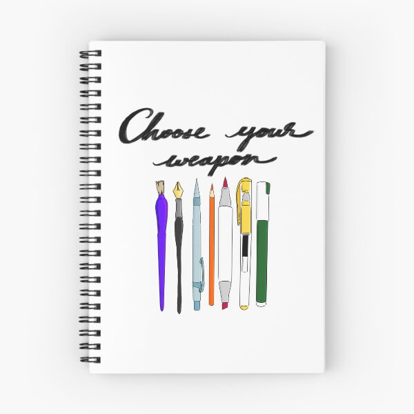 Item preview, Choose Your Weapon, cursive designed and sold by EllieBubs.