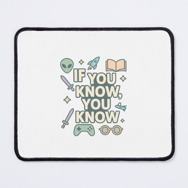 Item preview, If You Know, You Know – Fandom Icons Mashup | Subtle Geek Aesthetic designed and sold by DJCApparel.