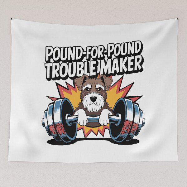 Item preview, Pound-for-Pound Trouble Maker Schnauzer Gym Design designed and sold by WildlifeInc.