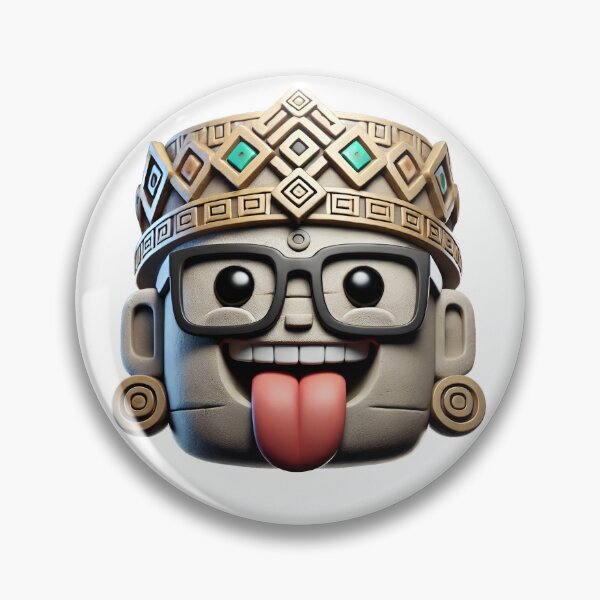 Item preview, Inka Tinka - Inca Emoji King – Tongue Out, Brains Out designed and sold by BeamiCreations.