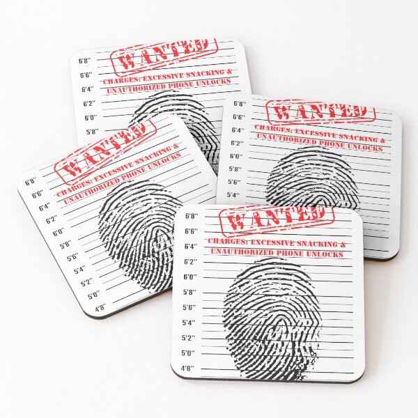 Item preview, Wanted Charges Excessive Snacking Unauthorized Phone Unlocks | Funny Mugshot T-Shirt | Sarcastic Criminal Humor Tee | Foodie Felony Apparel | Fingerprint Graphic Unisex Top designed and sold by Weird5-TheStore.