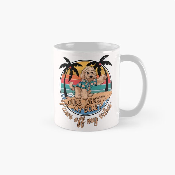 Item preview, Surf Goldendoodle Vibes – Dude, Where’s My Bone? designed and sold by WildlifeInc.