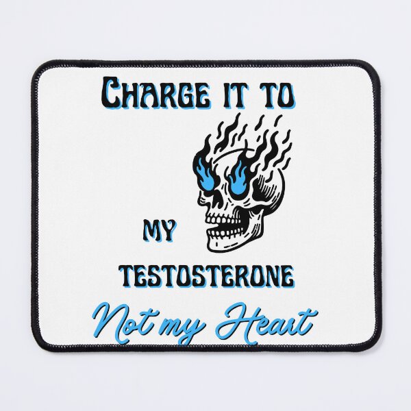 Item preview, Charge It To My Testosterone | Funny Men's Hormone Shirt | Gym Rage Tee | Sarcastic Workout Apparel | Men's Mood Swing Humor | Young Hunt Design designed and sold by Weird5-TheStore.