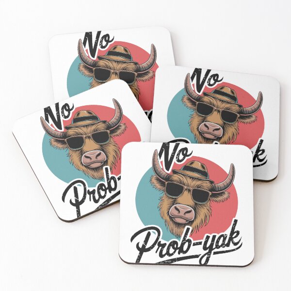 Item preview, No Prob-Yak Retro Cool Yak Design designed and sold by WildlifeInc.
