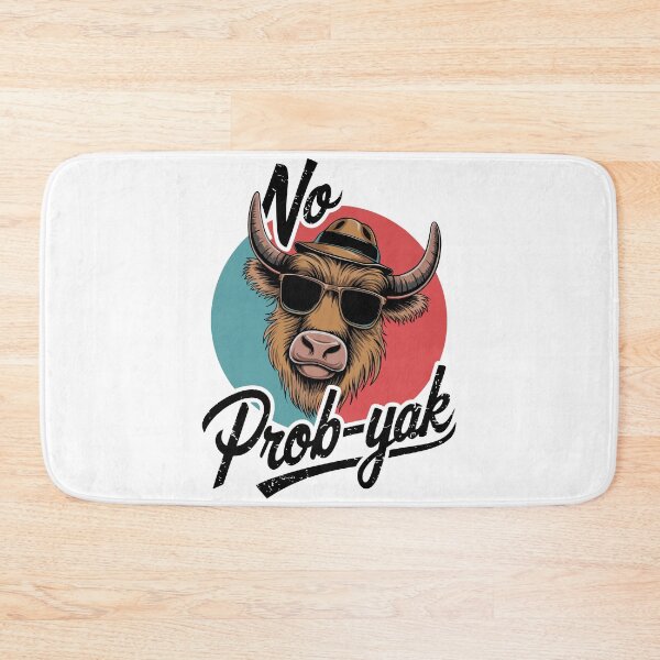 Item preview, No Prob-Yak Retro Cool Yak Design designed and sold by WildlifeInc.