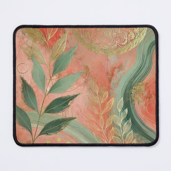 Item preview, Abstract Golden Leaf Artwork Style 7 designed and sold by Dream Bloom Gallery.