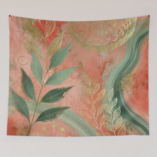 Item preview, Abstract Golden Leaf Artwork Style 7 designed and sold by Oonward2021.