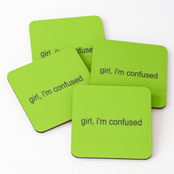 Item preview, girl, i'm confused (rectangle) designed and sold by luveyart.