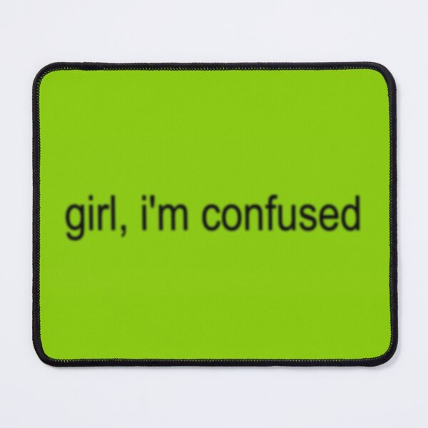 Item preview, girl, i'm confused (rectangle) designed and sold by luveyart.