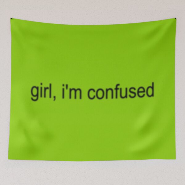 Item preview, girl, i'm confused (rectangle) designed and sold by luveyart.