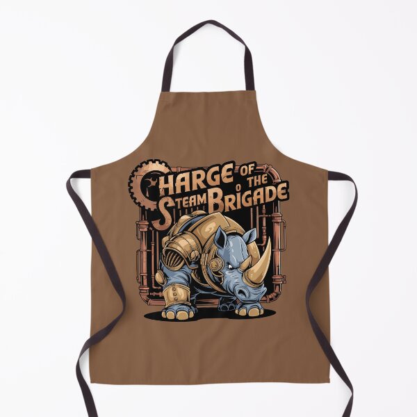 Item preview, Steampunk Rhino Warrior – Charge of the Steam Brigade designed and sold by WildlifeInc.