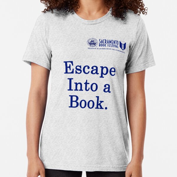 Artikel-Vorschau von Sacramento Book Festival: Flucht in ein Buch T-Shirt, designt und verkauft von SacBookFest.