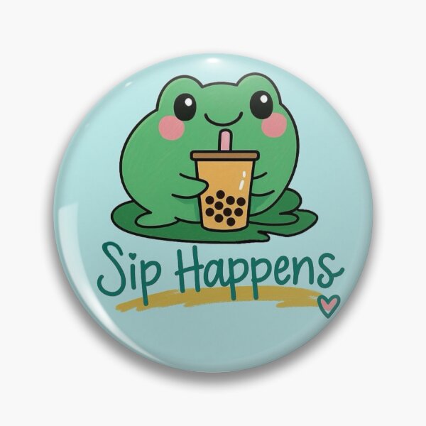 Item preview, Boba Frog Sip Happens designed and sold by strikeuhpose.