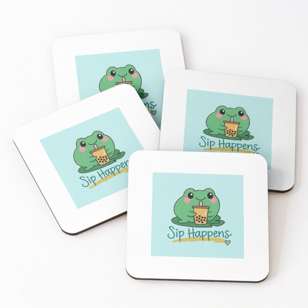 Item preview, Boba Frog Sip Happens designed and sold by strikeuhpose.