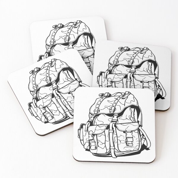 Item preview, Rucksack Military Tactical Backpack Assault Bag Hike designed and sold by inkoutninja.
