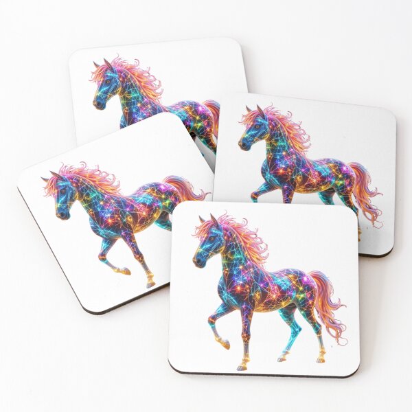 Item preview, Glowing Colorful Horse designed and sold by GloriousArtSKD.