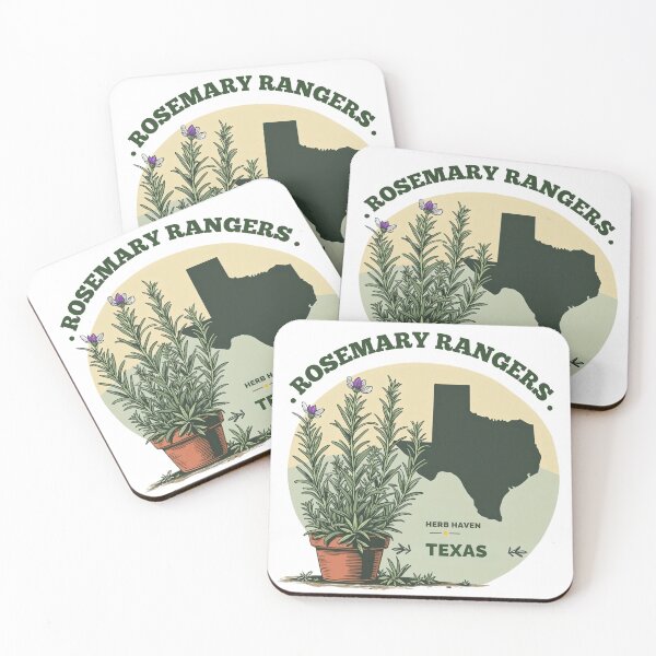 Item preview, Rosemary Rangers Herb Garden Design – Texas Botanical Illustration for Plant Lovers designed and sold by VividByAmani.