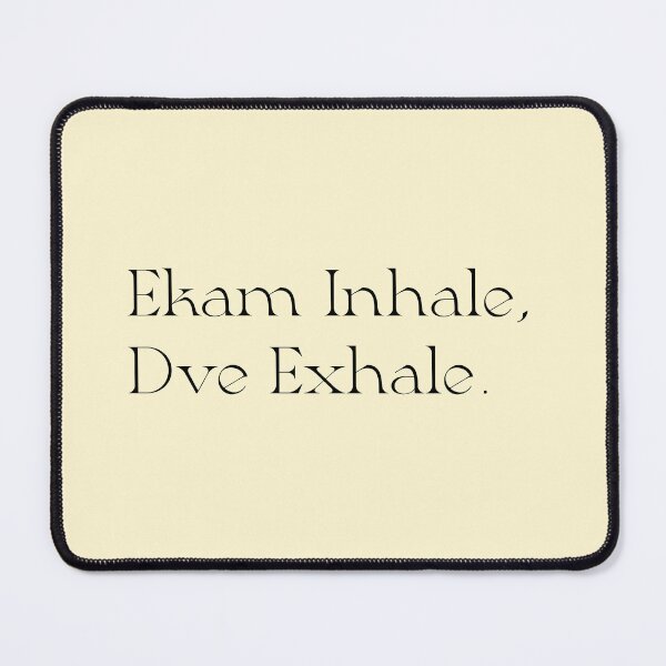 Item preview, Ekam Inhale Dve Exhale Minimalist Yoga Quote - Zen Vibes designed and sold by Sadhana Design Studio.