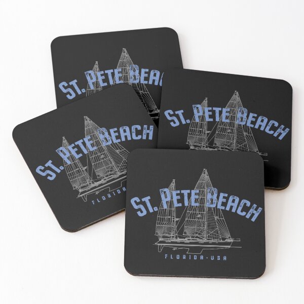 Item preview, St. Pete Beach Florida Nautical Sailboat Design designed and sold by Futurebeachbum.