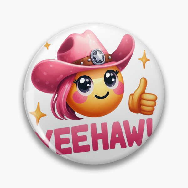 Artikelvorschau, Yeehaw Emoji Pink entworfen und verkauft von clarkfraser.