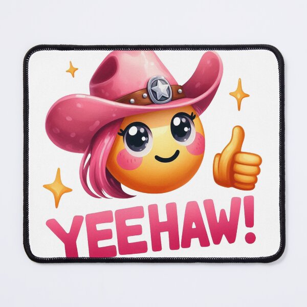Item preview, Yeehaw Emoji Pink designed and sold by clarkfraser.